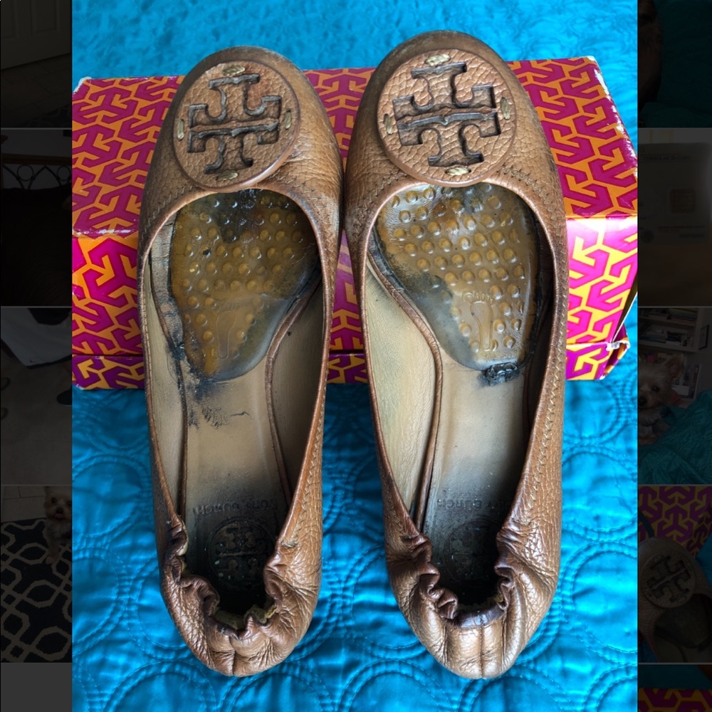 Tory Burch Reva Flat - Tumbled Leather